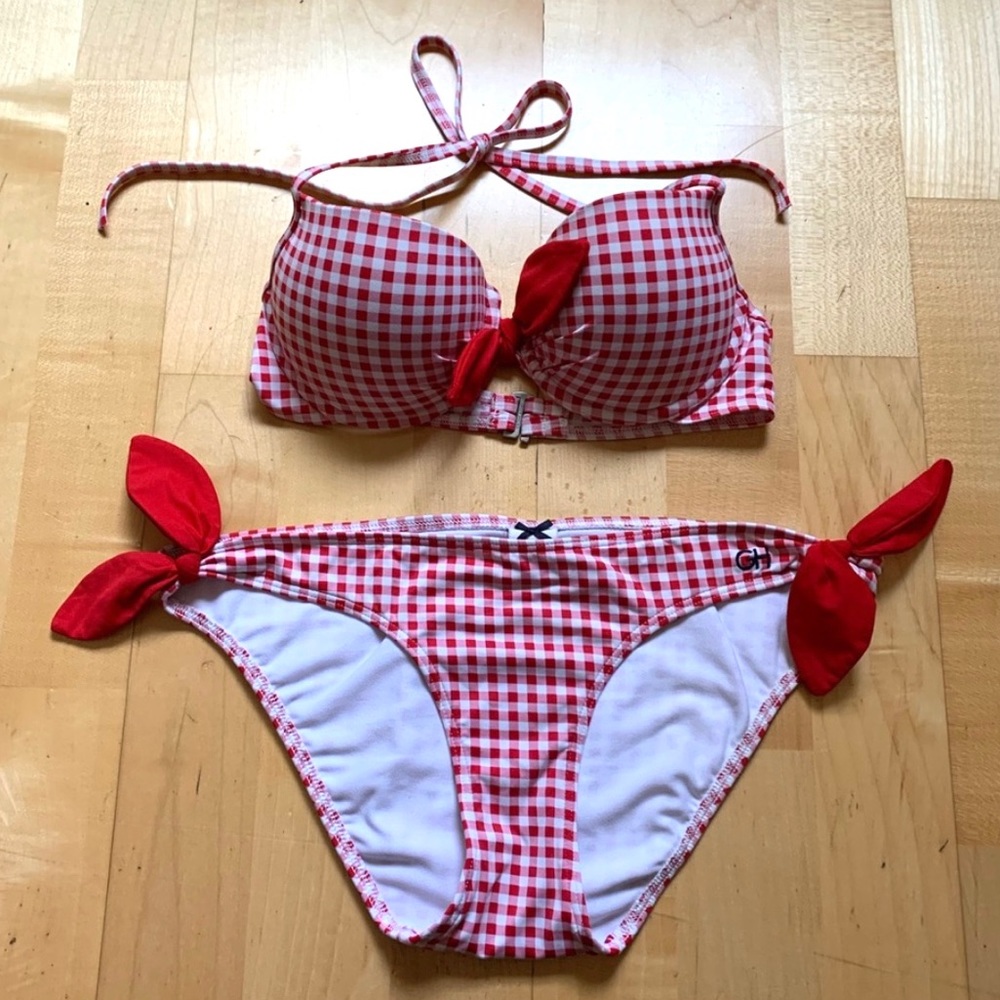 Gilly Hicks Gingham Red Bikini